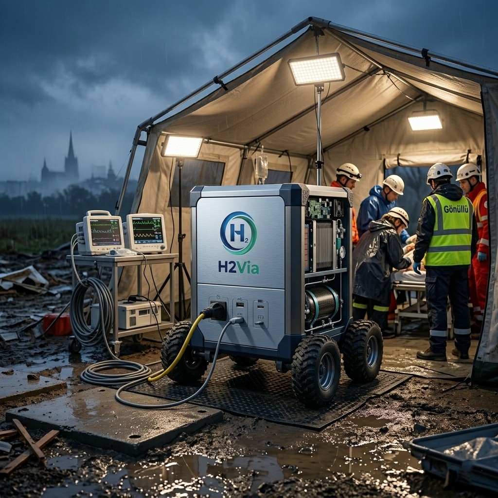 Afet bölgesi için hızlı devreye alınan mobil enerji sistemi